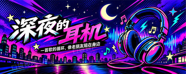 深夜的耳机